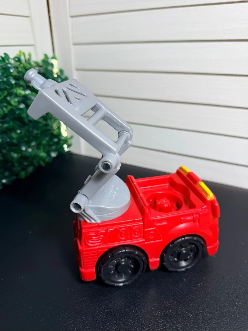 Fisher-Price Little People Red Fire Rescue Truck with Black-Helmet Firefighter